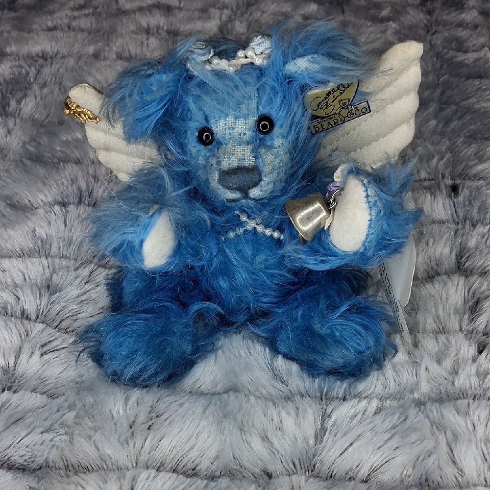 Vintage Annette Funicello Collectible Bear Company 7" Blue Angel Teddy Bear